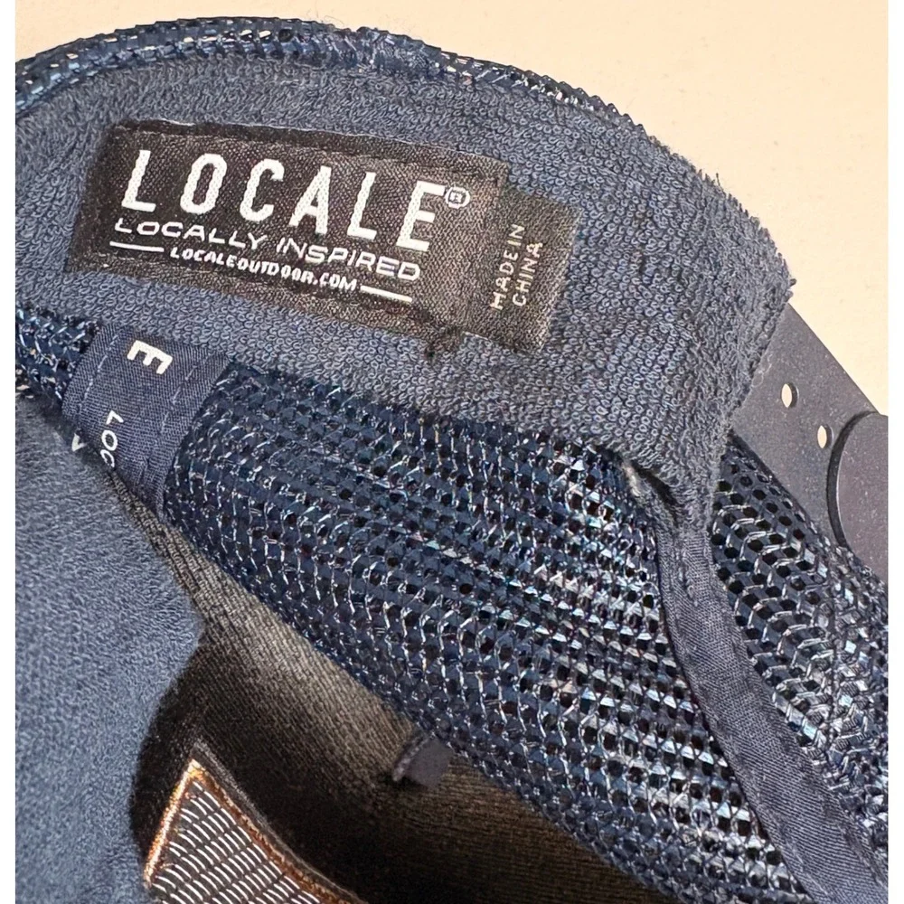 Locale‎ Outdoor Cairo Egypt Pyramid Mesh Trucker Hat Navy Blue Snapback Cap